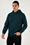 Regular Fit Hooded Kangaroo Pocket Fleece Lined Soft Sherpa Sweat Men's Sweat 5905281 - 4