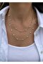 Oval Pattern Wrapped Necklace - 3
