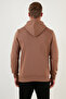 Regular Fit Hooded Kangaroo Pocket Fleece Lined Soft Sherpa Sweat Men's Sweat 5905281 - 6