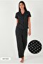 Regular Fit Shirt Collar Short Sleeve Pajama Set Pajama Set 65780124 - 2