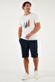 Cotton Regular Fit Normal Waist Tie Waist Short Men's Short 5908021 - 2