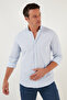 Cotton Striped Button Collar Long Sleeve Regular Fit Shirt Men's Shirt Cf23s112237 - 3
