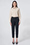 Pocket Detailed Basic Fabric Trousers Black