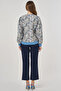 Floral Pattern Jacquard Jacket Khaki - 5