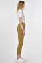 Stitch Detailed Crepe Trousers Khaki - 5