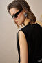 Double Suit with Metal Accessory Detail Black - 8
