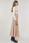 High Waist Viscose Knit Skirt Cream - 5