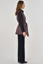 Faux Leather Vest with Flap Pockets Dark Burgundy - 6