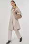Trench Coat with Collar Detail Stone - 3