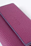 Faux Leather Rectangular Form Wallet Plum - 6