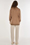 Off-Shoulder Viscose Sweatshirt Beige - 4