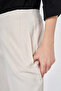 High Waist Non Denim Trousers Cream - 6