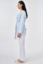 Baklava Pattern Viscose Kimono Blue - 4