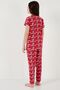 100% Cotton Crew Neck Short Sleeve Pajamas Set Girl's Suit6651004 - 7