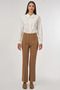 بنطلون Flare Fit Grassed باللون الزيتوني الداكن - 3