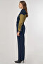 Slit Detailed Fabric Trousers Dark Navy Blue - 3
