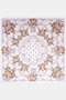 Retro Rose Pattern Scarf Gray