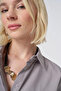 Shirt Collar - Basic Poplin Tunic, Light Gray - 7