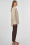 Stripe Pattern Lyocell Tunic Light Gray - 6