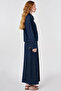 Detailed Processing Denim Suit Navy Blue - 5