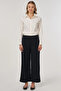 Velvet Trousers with Pocket Detail Black - 2