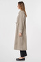 Cuff Detailed Cotton Linen Cap Dark Mink - 3