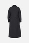 Embossed Pattern Mock Neck Coat Black - 2