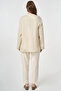 Baskı Detaylı Örme Sweatshirt Krem - 4