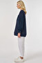 Hotfix Printed Sweatshirt Dark Navy Blue - 3