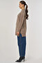 Sewn Detailed Knitwear Tunic Beige - 4