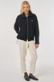 Black short jacket with stitching details