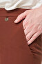 Ironed Basic Fabric Trousers Dark Brown - 7