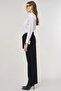 Velvet Trousers with Metal Accessories Black - 3