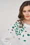 Printed Viscose Tunic Ecru - 7