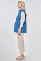 Hotfix Printed Embossed Pattern Vest Indigo - 3