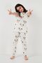 100% Cotton Crew Neck Short Sleeve Pajamas Set Girl's Set6651002 - 3