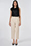 Carrot Trousers Cream with Metal Accessories - 3