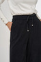 Relaxed Fit Velvet Trousers Black - 6