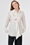 100% Cotton Tunic with Metal Accessories Ecru