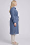 Embroidered Detailed Gofreli Tunic Indigo - 5