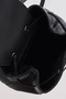 Faux Leather Backpack Black - 7