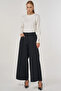 High Waist Wide Leg Trousers Black - 2