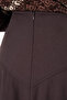 High Waist Bell Skirt Dark Brown - 6
