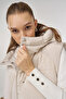 Velvet Paneled Inflatable Vest Stone - 6