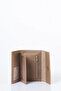 Faux Leather Rectangular Form Wallet Dark Brown - 4