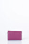 Faux Leather Rectangular Form Wallet Plum - 3