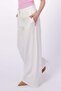 Ecru Front Pleated Palazzo Women's Trousers Sh243 - 7
