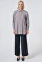 Shirt Collar - Basic Poplin Tunic, Light Gray - 3