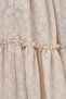 Floral Patterned Ruffle Skirt Stone - 6