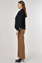 Gold Buttoned Blazer Jacket Black - 3